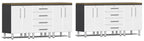 Ulti-MATE Garage 2.0 Series White Metallic 8-Piece Dual