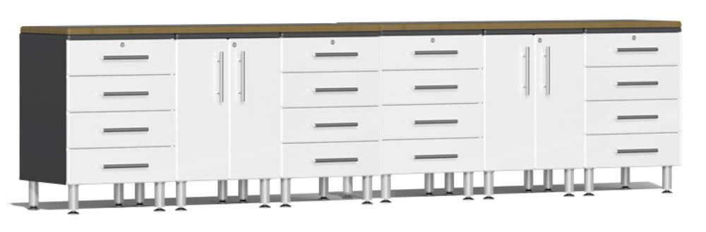 Ulti-MATE Garage 2.0 Series White Metallic 8-Piece