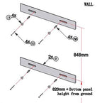 Ulti-MATE Garage Cabinets Tall Cabinet Wall Hanging Kit