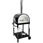 WPPO WKE-04G-BLK Black 27’’ Hybrid Dual Fueled Wood / Gas
