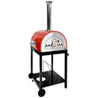 WPPO WKE-04G-RED Red 27’’ Hybrid Dual Fueled Wood / Gas