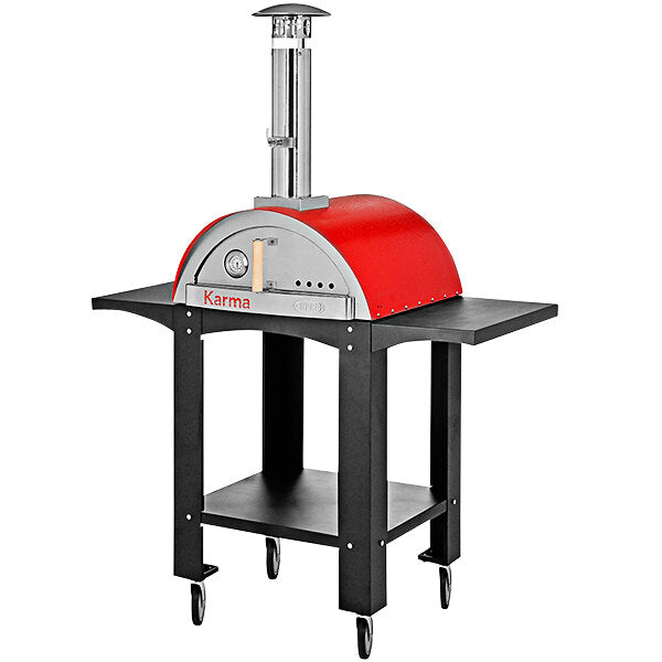 WPPO WKK-01S-WS-Red Karma 25 Red Stainless Steel Wood Fire