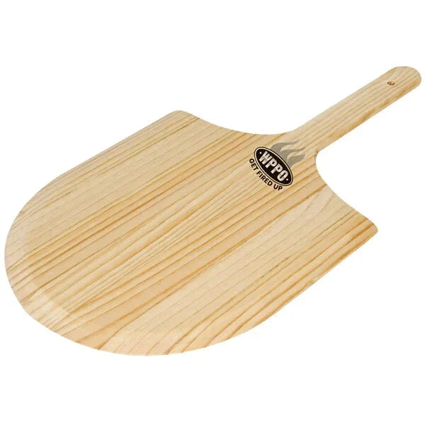 WPPO WKLP-12-2 12’’ x 12’’ Wooden Pizza Peel with 9’’